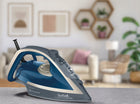Żelazko parowe tefal Ultragliss Plus FV6842 2800W mocny wyrzut pary strażak do prasowania ubrań, ceramiczna stopa