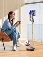 Odkurzacz bezprzewodowy Laresar V7S 75000Pa/650W żółty/złoty