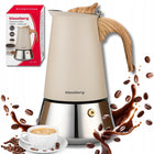 Kawiarka Klausberg KB-7995 6 cups Zaparzacz moka stal indukcja Gaz espresso makinetka kafetiera do parzenia kawy 300 ml