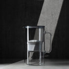 Dzbanek filtrujący szklany Wessper D2 Borosilicate 3l + 1 filtr Aquamax srebrny/szary
