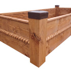 Obudowa grobu Pomnik tymczasowy Nagrobek tymczasowy Obrzeże grobu- Warkocz drewniana rama cmentarna 178 × 71 × 33 cm