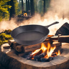 Zestaw PATELNI 4x PATELNIA Ciężka ŻELIWNA 30, 25, 20, 16 cm. INDUKCJA GAZ do smażenia, na kuchenkę ceramiczną i