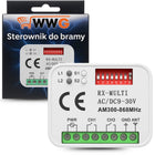 Radioodbiornik odbiornik uniwersalny sterownik 300-868MHz do napędu bramy moduł radiowy do automatyki wjazdowej, 2
