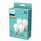 Żarówka LED E27 philips 10W = 75W 1055lm 2700K barwa ciepła premium 4 szt. tradycyjny kształt, energooszczędne źródło