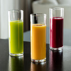 Szklanki do drinków soku Balance KROSNO 6 szt 230 ml Pure rurka zestaw na koktajle i lemoniadę, bezbarwne szkło, można