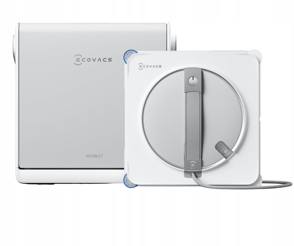 Robot do mycia okien Ecovacs W2S omni biały myjka do szyb, urządzenie do czyszczenia przeszkleń, do 55 m², ściągaczka
