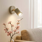 Lampa sufitowa KINKIET LED GU10 beżowa 2w1 Spot Kaszmir Premium oprawa ścienna metalowa złota, pojedynczy reflektor do