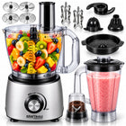 Robot kuchenny wielofunkcyjny 1800W blender wyciskarka malakser szatkownica nominalna czarny