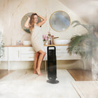 Termowentylator Yoer Farelka Cichy 38dB 2000W +Timer 4Tryby Energooszczędny maksymalna czarny grzejnik ceramiczny z