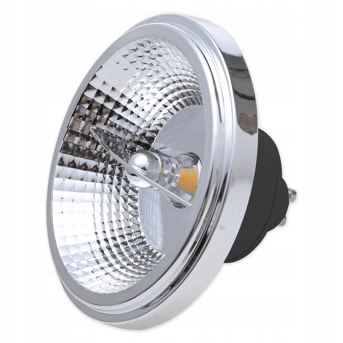 Żarówka LED GU10 Neutralna Biała AR111 15W 4000K 230V halogenowa czarna reflektor 1480 lm, do opraw oświetleniowych