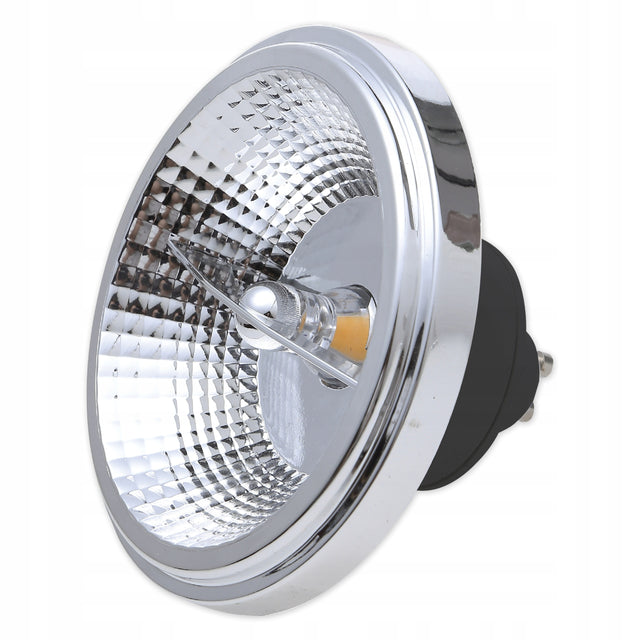 Żarówka LED GU10 Neutralna Biała AR111 15W 4000K 230V halogenowa czarna reflektor 1480 lm, do opraw oświetleniowych