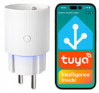 Gniazdko ZigBee tuya HUE 3600W pomiar prądu ZigBee2MQTT Home Assistant wtyczka smart licznik zużycia energii