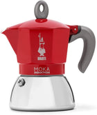 Kawiarka Bialetti New Moka Induction 150 ml 4 filiżanek czerwona zaparzacz do kawy espresso aluminiowy