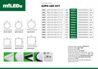 Miledo plafon led azpo LED 22W CCT B-L czarna, zmienna barwa światła lampa sufitowa kwadratowa 42x22,5 cm z wbudowanym