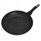 Patelnia 28cm GRANITOWA Patelnia Kuchenna na GAZ INDUKCJE Odporna Solidna marmurowa do smażenia, kuchnia ceramiczna i