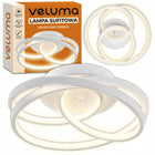Lampa Sufitowa LED Veluma Biała 40W 4500lm Nowoczesny Plafon 3000K oprawa oświetleniowa, zintegrowane źródło światła