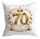 Zestaw poduszka + kubek prezent 70 urodziny upominek dla jubilata, gadżet dla seniora
