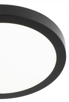 Panel Plafon Sufitowy LED Natynkowy Okrągły Czarny 24W Nie Mruga CCD Lampa oprawa do salonu, sypialni i przedpokoju