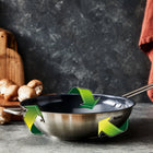 Wok TEFAL Nordica 28 cm stal indukcja powłoka ceramiczna patelnia głęboka nieprzywierająca do smażenia i duszenia, do