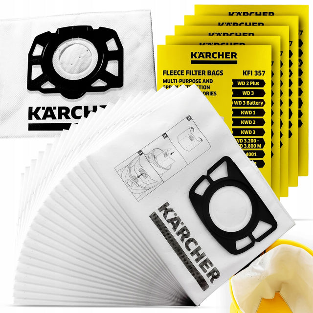 20x Worki Do Odkurzacza Karcher Syntetyczne Oryginalne Mocne 2.863-314.0 torby na kurz, wkłady zbierające pył
