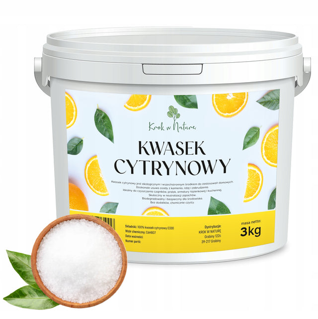 Kwasek cytrynowy czysty skład kwas cytrynowy 3kg 1 szt.