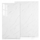 10X panele ścienne samoprzylepne tapeta płytka marmur biały PVC 30X60CM okładzina dekoracyjna do wnętrz połysk gładka