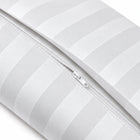 Pościel 200x220 hotelowa Adamaszek 100% Gruba bawełna Satynowa Biały komplet 3-częściowy, poszewki 70x80, zamek