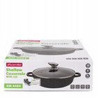 Garnek 4,0 L marmurowy Patelnia Wok brytfanna pokrywa indukcja GAZ kamille aluminiowy 28 cm do piekarnika zmywarki