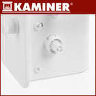 Grzejnik Elektryczny Szklany Kaminer 2500W WiFi Pilot Farelka Biały Wydajny 850 mm 410 mm grzewcza