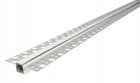 Zestaw profil 12mm LED aluminiowy do płyt karton-gips GK gipsowych klosz 2m listwa do taśmy świetlnej, kanał wpuszczany