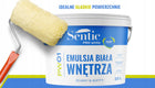 Sentic Farba wewnętrzna akrylowa premium 10l biała do malowania ścian, mat, wydajność 9 m²/l
