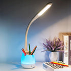 Lampka Biurkowa Szkolna LED RGB Organizer Na Biurko Do Czytania Nauki Pracy lampa stołowa ściemniana akumulatorowa