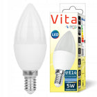 10x Żarówka LED E14 8W biały neutralny 4000K 230V premium mocna lampka świecowa 680 lm do kinkietów i żyrandoli