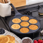 PATELNIA DO PANCAKES NALEŚNIKÓW JAJEK Placków Smażenia MINI ŚMIESZNE BUŹKI do omletów i racuchów, powłoka