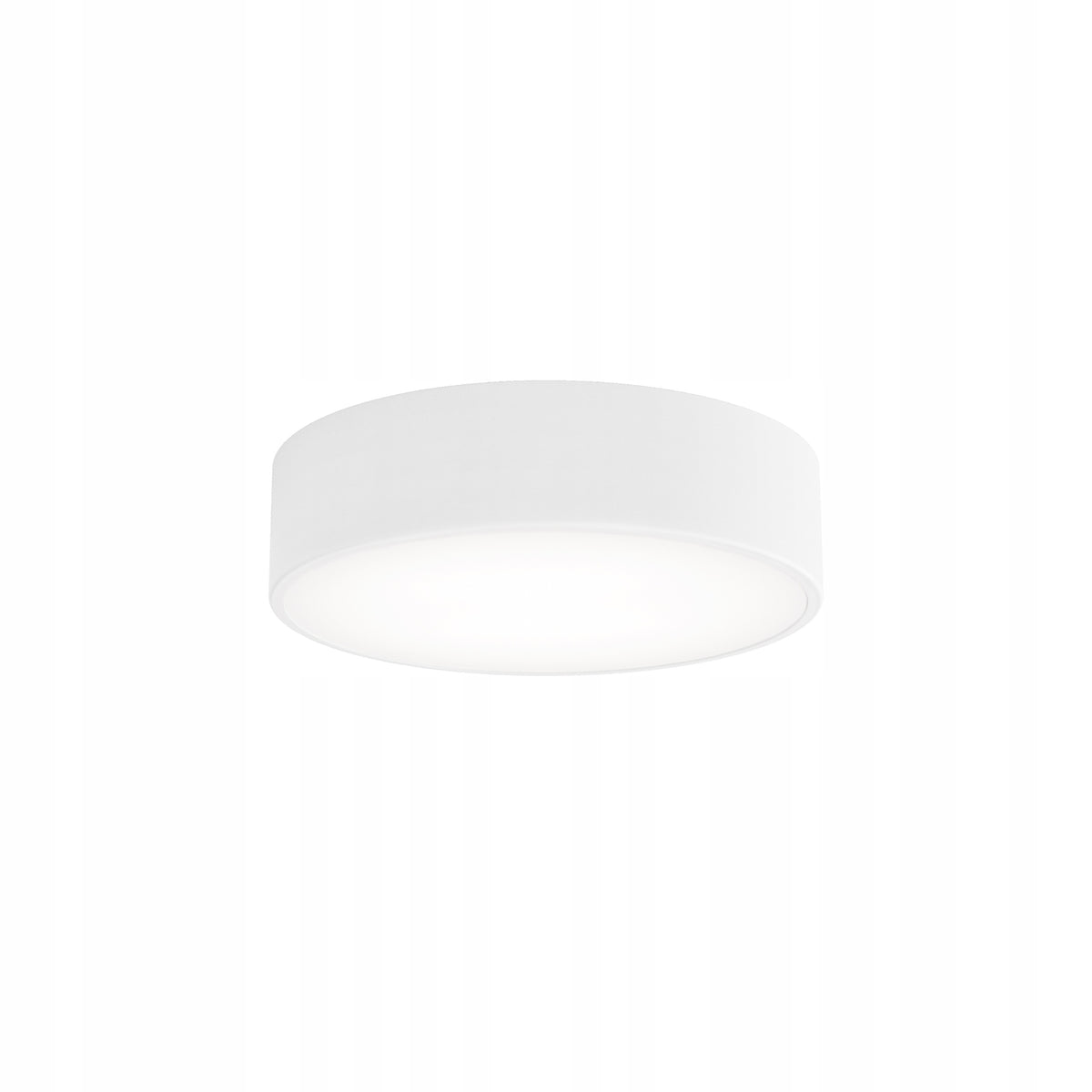 Lampa sufitowa Plafon cleo 300 Biały 30 cm E27 okrągła oprawa oświetleniowa do wnętrz, głębokość 7,5 cm