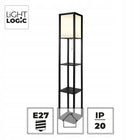 Lampa podłogowa z półkami 160cm – LightLogic SUSSE oświetlenie stojące do salonu, sypialni, biura i pokoju dziecięcego