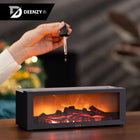 Nawilżacz powietrza kominek LED RGB dyfuzor aromaterapia timer + olejek nawilżacz ultradźwiękowy 10 w