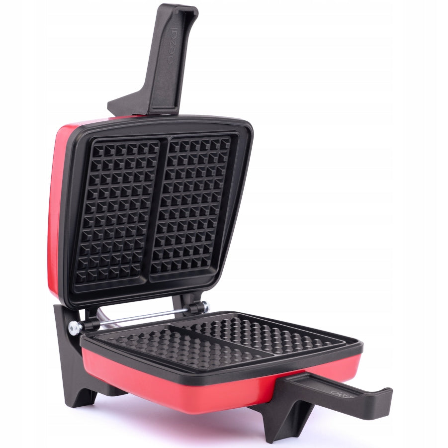 Gofrownica opiekacz Dezal 301.4.1 N czerwona 1300W Polska mocna nominalna