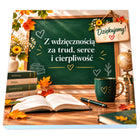 Prezent na DZIEŃ NAUCZYCIELA gotowy upominek ZESTAW notes magnes krówki BOX dla wychowawcy od uczniów, długopis z