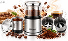 Młynek do mielenia kawy orzechów przypraw grinder elektryczny 300W ostrza 75 g 300 w metal