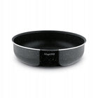 Zestaw 3x patelnia głęboka indukcja Gaz Konighoffer Spinel Black 20/24/28cm do smażenia, na kuchnię ceramiczną i