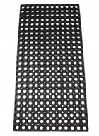 22 mm wycieraczka ażurowa duża gruba mata wejściowa zewnętrzna 80X120 cm gumowa pod drzwi, na ganek i taras, czarna