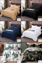 Dwustronna pościel 100% bawełna 200X220 + 2 poszewki 70x80 jesienna komplet na łóżko, tekstylia sypialniane, 3 części