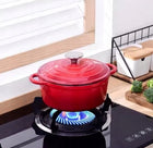 Garnek żeliwny 5,9l emaliowany Emalia z pokrywą indukcja piekarnik GAZ 28cm do duszenia, gulaszu, zup i dań