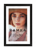 Czarna ramka na zdjęcia 20x30 cm z podpórką stojąca Ramki 30x20 cm oprawa fotograficzna z tworzywa, pionowa dekoracja