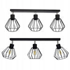 LAMPA SUFITOWA WISZĄCA DO SUFITU POKOJU PLAFON LOFT BRYLANT DUT ŻYRANDOL oprawa oświetleniowa metalowa czarna