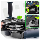 BRUZDOWNICA DO BETONU ELEKTRYCZNA 8500RPM Z REGULACJĄ 2X TARCZA 125MM MOCNA frezarka do ścian pod przewody, 1500 W