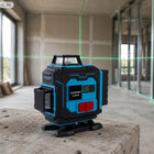 Poziomica laserowa 4D 16 linii zielony laser statyw 1,2m Blaupunkt zestaw niwelator krzyżowy 360° do wyznaczania