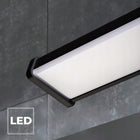 Lampa łazienkowa LL WALL LAMP 15W czarna kinkiet nad lustro 80cm IP44 LED oprawa ścienna do strefy umywalkowej