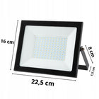 Halogen reflektor LED lampa zewnętrzna ścienna kinkiet ogrodowy 100W 8000lm naświetlacz do podjazdu tarasu elewacji